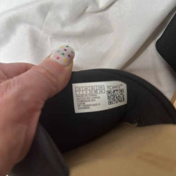Toms Carly Slide Sandal In Black Jersey. Size 7. - Picture 8 of 8